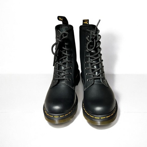 🌻NEW NWOT Dr. Martens 1460 Black Smooth Leather 8-Eye Boots Women's Size 6 - Picture 6 of 15